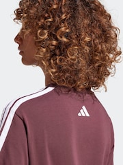 adidas Red Lounge Soft Side Collegiate Graphic T-Shirt - Image 5 of 6