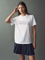 adidas White T-Shirt - Image 1 of 5