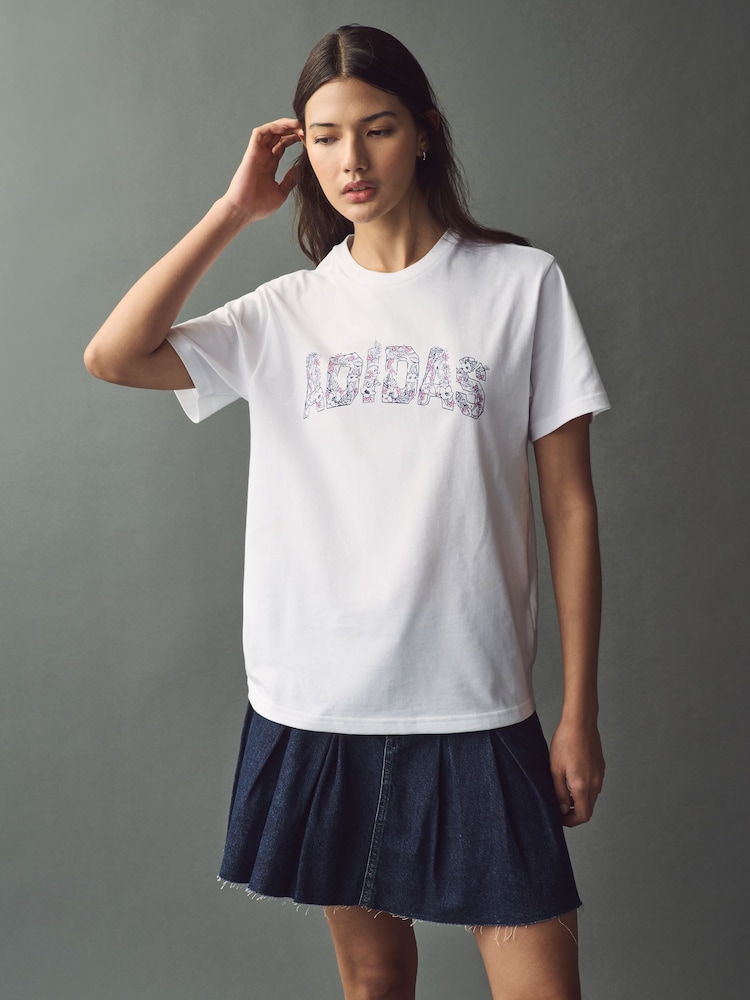 adidas White T-Shirt - Image 1 of 5