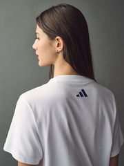 adidas White T-Shirt - Image 5 of 5