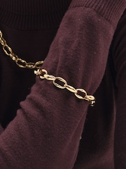Jon Richard Plated And Oval Link Bracelet - Bild 1 von 3