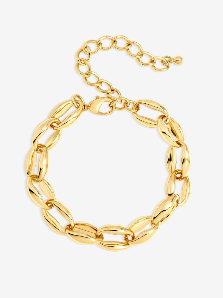 Jon Richard Plated And Oval Link Bracelet - Bild 3 von 3 Jon Richard Plated And Oval Link Bracelet - Bild 3 von 3