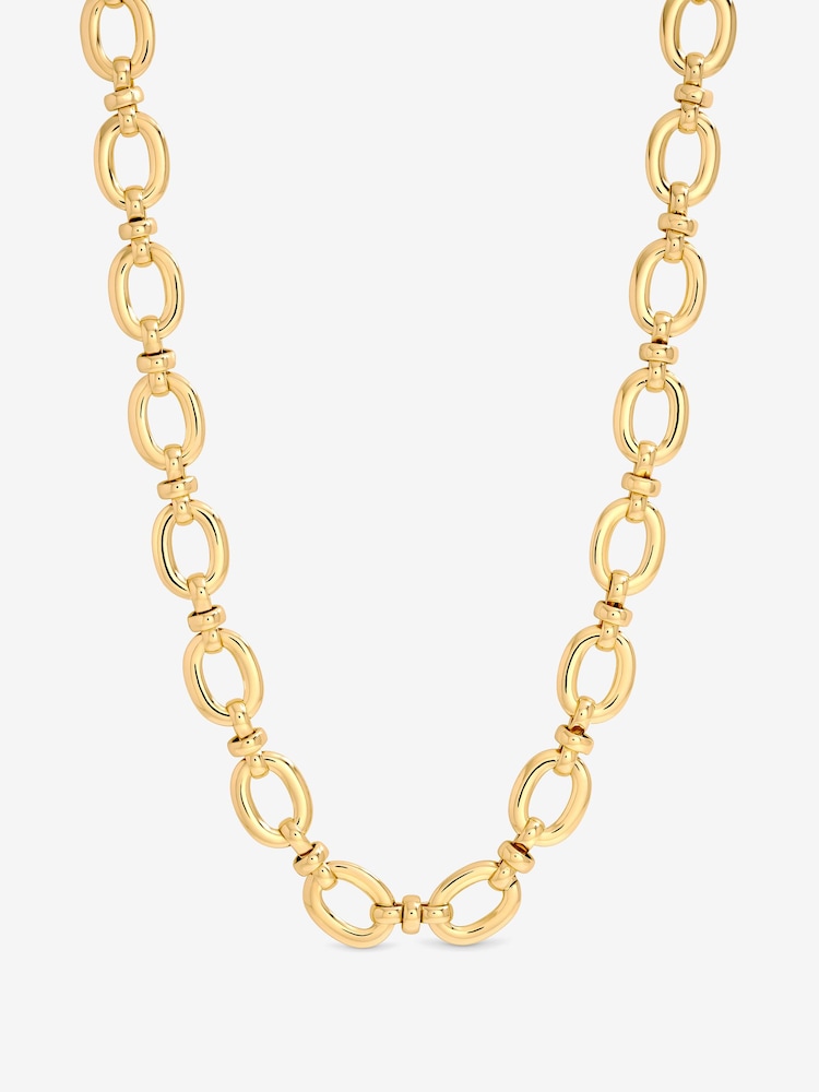 Jon Richard Gold Plated Open Link Necklace - Image 3 of 3
