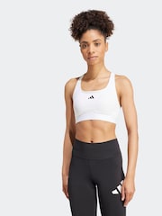 adidas White Pwrct Bra - Image 1 of 8