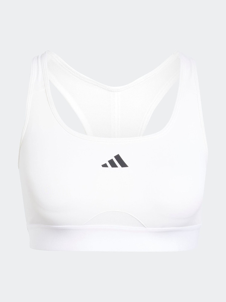adidas White Pwrct Bra - Image 7 of 8
