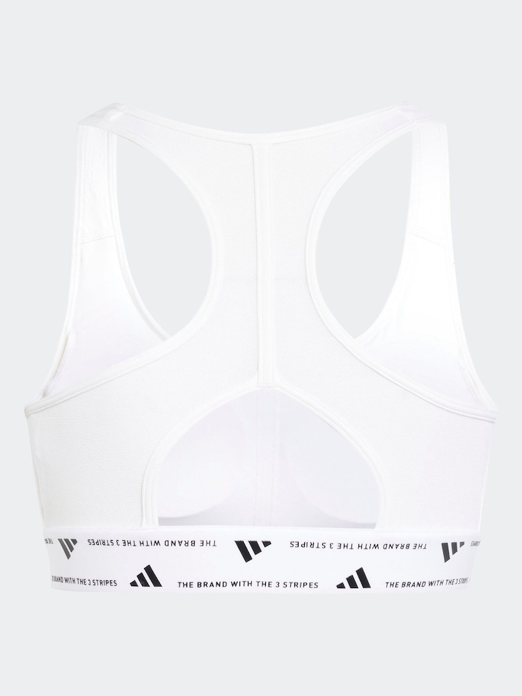 adidas White Pwrct Bra - Image 8 of 8