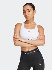 白色 - adidas Techfit Bra - 圖片 1/6