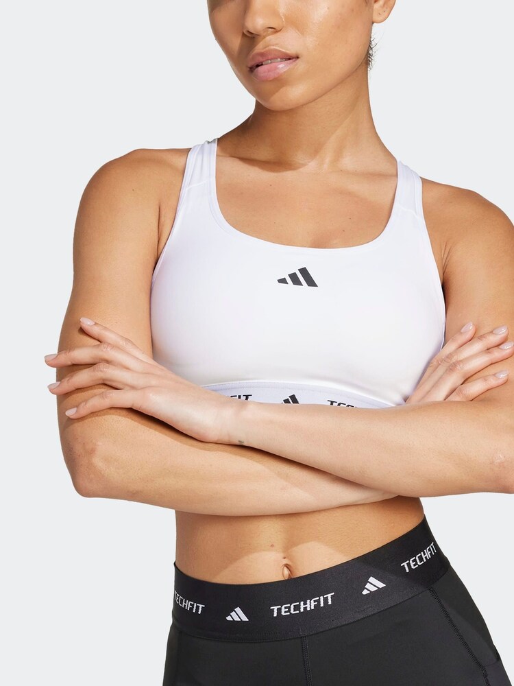 白色 - adidas Techfit Bra - 圖片 6/6