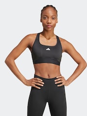 adidas Black Powerreact Bra - Image 1 of 8