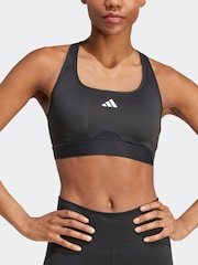 adidas Black Powerreact Bra - Image 2 of 8