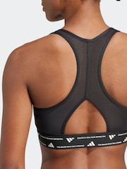 adidas Black Powerreact Bra - Image 6 of 8