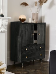 Black Lloyd Mango Wood Cabinet - Image 2 of 7