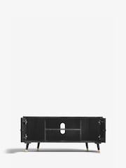 Black Lloyd Mango Wood Up to 46 inch Corner TV Unit - Image 2 of 4