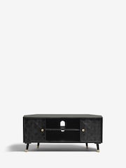 Black Lloyd Mango Wood Up to 46 inch Corner TV Unit - Image 3 of 4