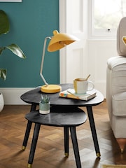 Black Lloyd Mango Wood Nest of 2 Coffee Tables - Image 3 of 7
