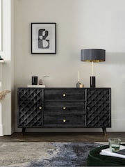 Black Lloyd Mango Wood Large Sideboard - Image 1 of 4