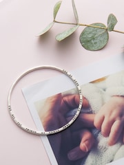 Personalised Christening Bangle by Posh Totty Designs - Image 1 of 4