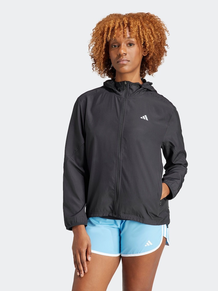 adidas Black Run It Jacket - Image 1 of 7
