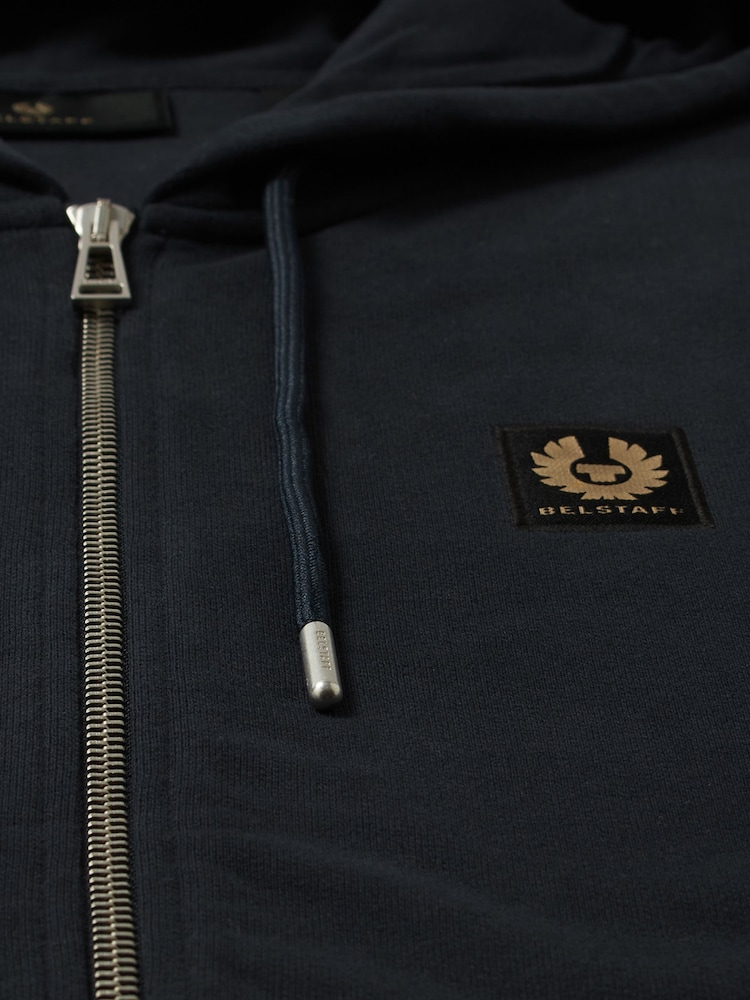 Belstaff Blue Full Zip Hoodie - Image 8 of 8