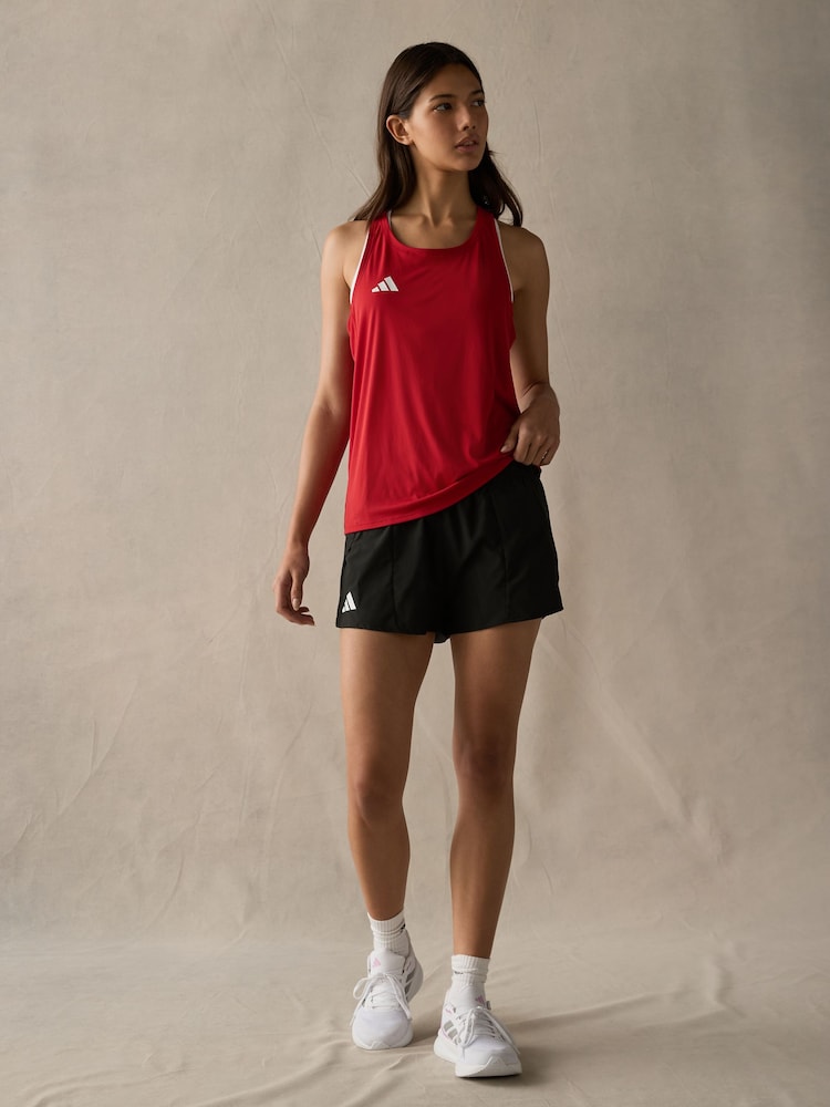 adidas Black Adizero E Split Shorts - Image 1 of 9