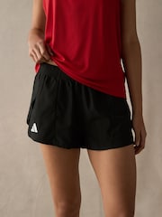 adidas Black Adizero E Split Shorts - Image 2 of 9