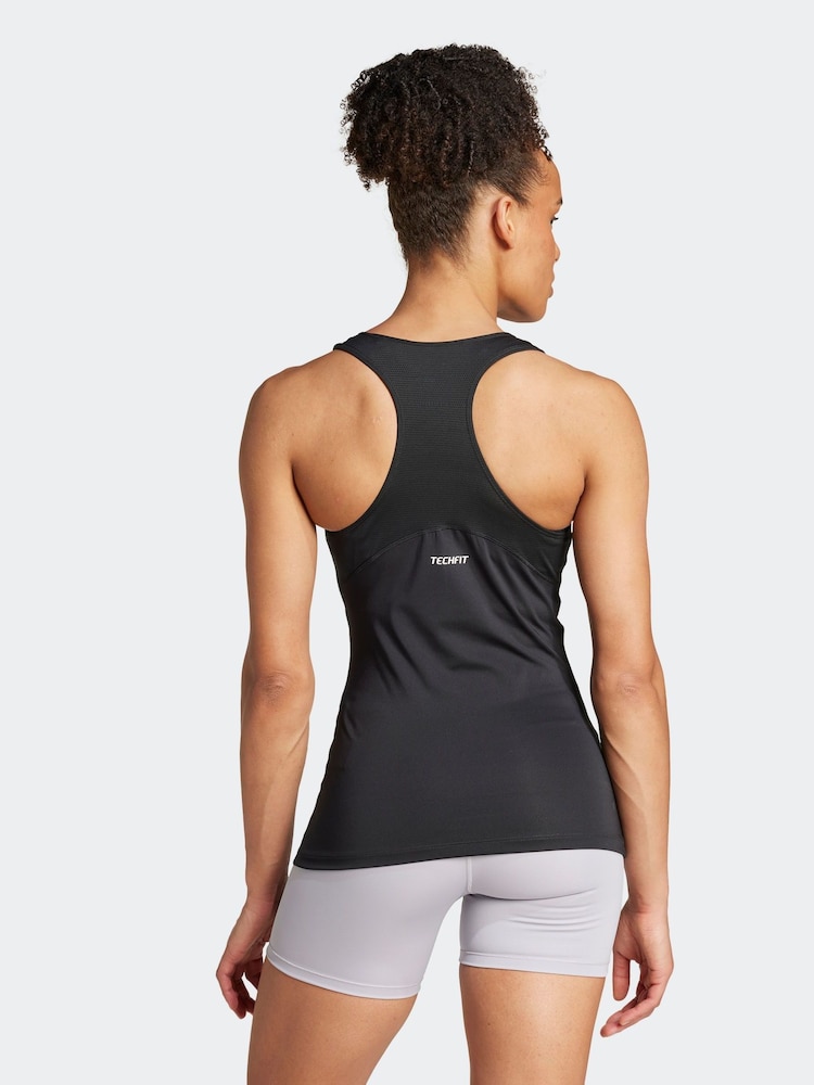 adidas Black Tech Fit Train Vest - Image 2 of 8