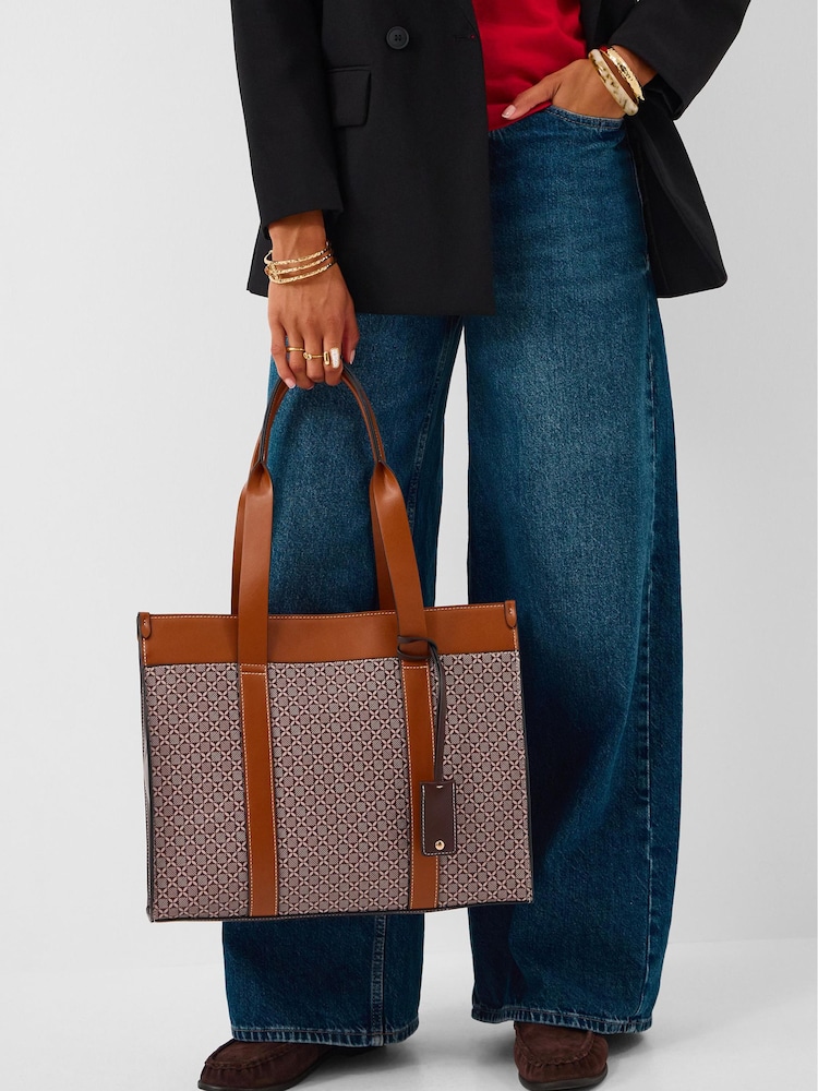 Accessorize Geometric Print Shoulder Bag - 圖片 1/3