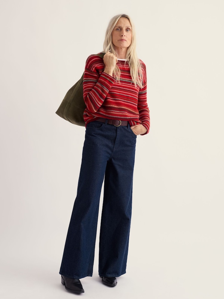 Seasalt Cornwall Red Fruity Striped Jumper - Image 2 of 5