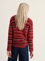 Seasalt Cornwall Red Fruity Striped Jumper - Image 3 of 5