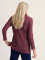 Seasalt Cornwall Purple Mawgan Porth Jacquard Jersey Tunic - Image 3 of 5