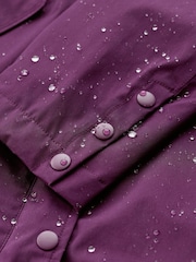 Seasalt Cornwall Purple Plant Hunter Waterproof Parka Coat - Image 5 of 5