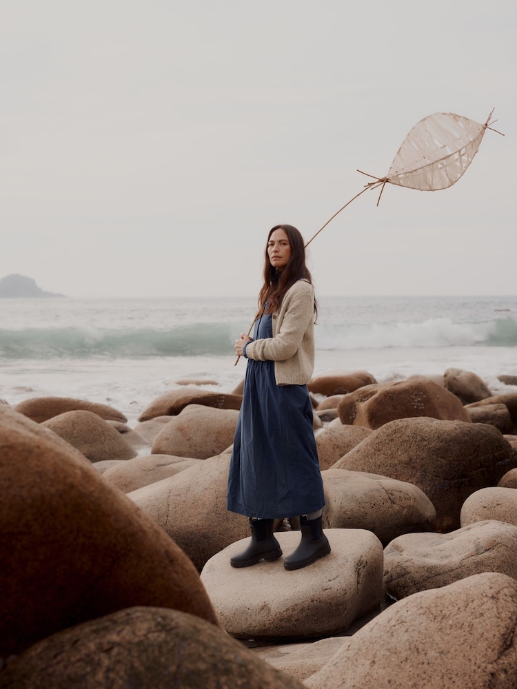 Seasalt Cornwall Blue Fleet Long Sleeve Dress - Image 1 of 6 Seasalt Cornwall Blue Fleet Long Sleeve Dress - Image 1 of 6