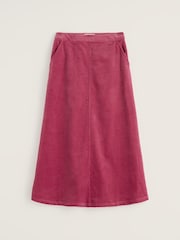 Seasalt Cornwall Pink Window Wren Cord Midi Skirt - Image 4 of 5