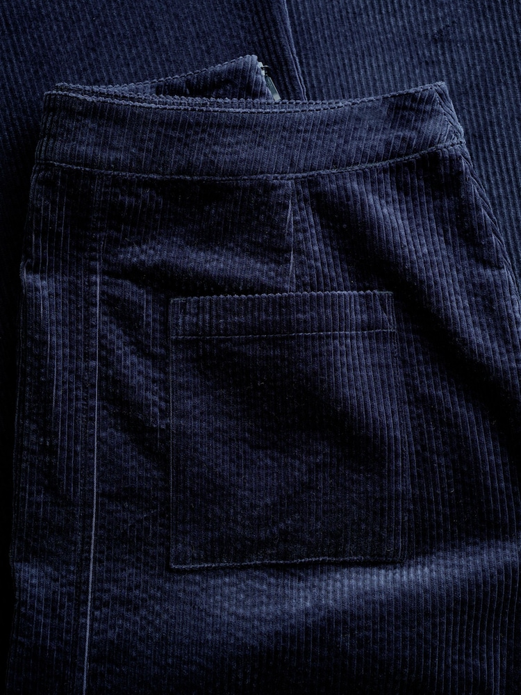 Seasalt Cornwall Blue Window Wren Cord Midi Skirt - Image 5 of 5