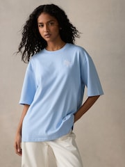 Azul - adidas Graphic Oversized T-Shirt - Imagen 1 de 5
