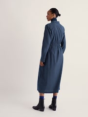 Seasalt Cornwall Blue Petite Fleet Long Sleeve Dress - Image 3 of 5