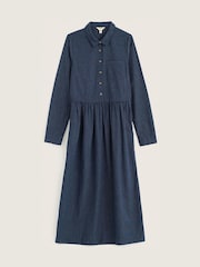 Seasalt Cornwall Blue Petite Fleet Long Sleeve Dress - Image 4 of 5