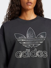 adidas originals Black Snake Print 100% Cotton Sweatshirt - Image 4 of 6