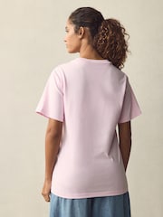 adidas Pink Lougne Mini Graphic T-Shirt - Image 2 of 5