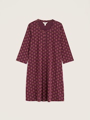 Seasalt Cornwall Purple Star Chart Jersey Nightdress - Image 4 of 5