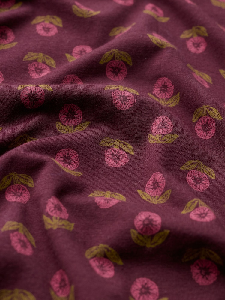 Seasalt Cornwall Purple Star Chart Jersey Nightdress - Image 5 of 5