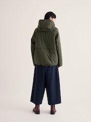 Seasalt Cornwall Green Portheras Oversized Waterproof Jacket - Image 3 of 5