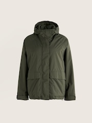 Seasalt Cornwall Green Portheras Oversized Waterproof Jacket - Image 4 of 5