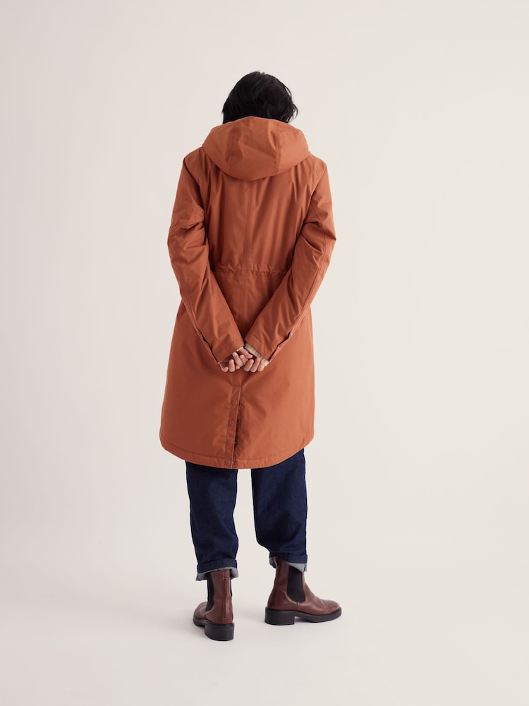 Seasalt Cornwall Brown Tall Petite Plant Hunter Waterproof Parka Coat - Image 2 of 5 Seasalt Cornwall Brown Tall Petite Plant Hunter Waterproof Parka Coat - Image 2 of 5
