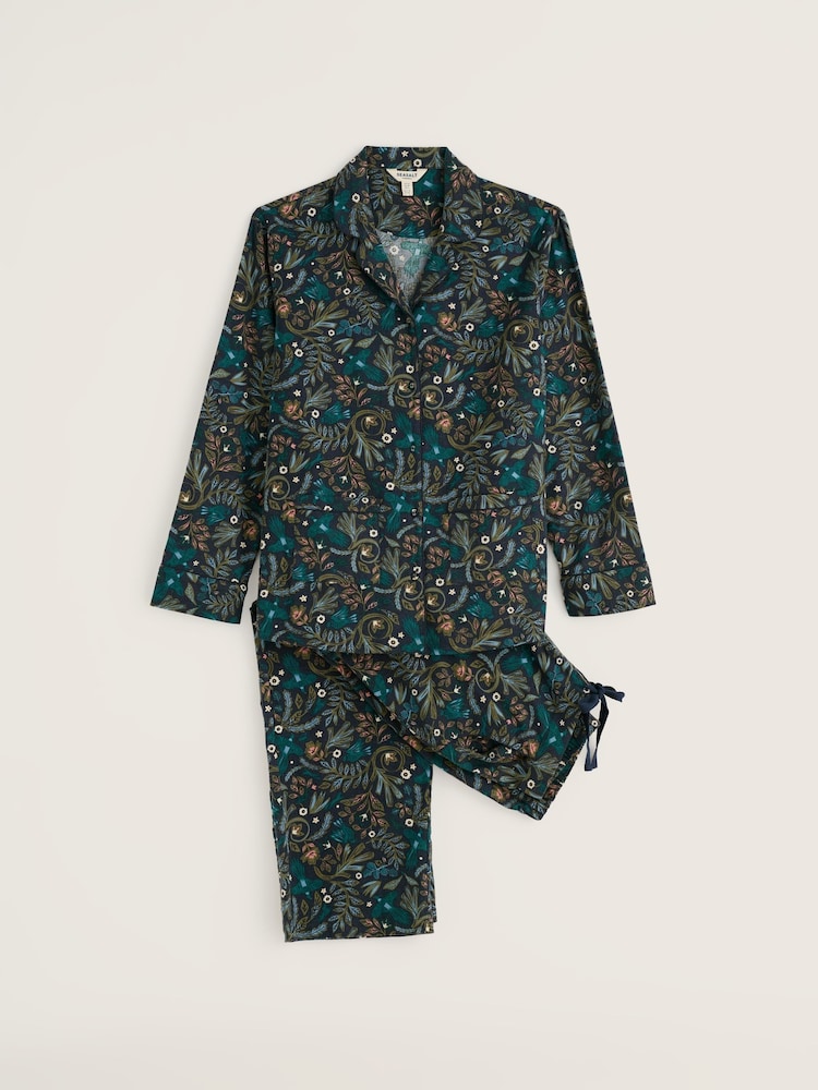 Seasalt Cornwall Blue Song Bird Pyjamas - Image 1 of 7 Seasalt Cornwall Blue Song Bird Pyjamas - Image 1 of 7