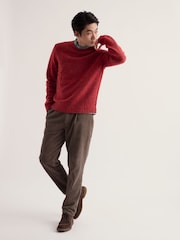 Seasalt Cornwall Red Trowan Crew Neck Jumper - Image 1 of 5