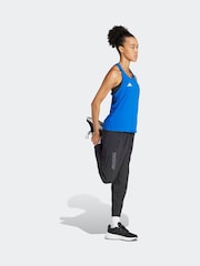 adidas Dark Blue Adizero Tank Vest - Image 3 of 8