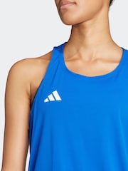 adidas Dark Blue Adizero Tank Vest - Image 5 of 8
