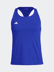 adidas Dark Blue Adizero Tank Vest - Image 7 of 8