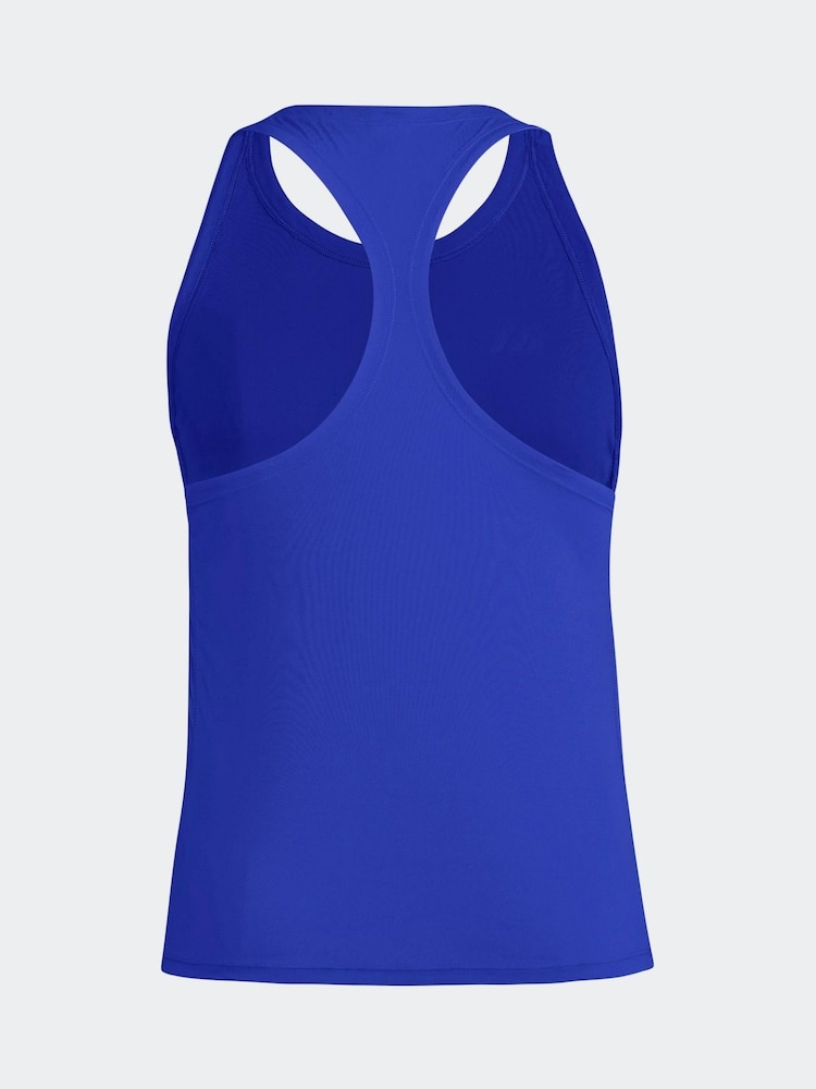 adidas Dark Blue Adizero Tank Vest - Image 8 of 8